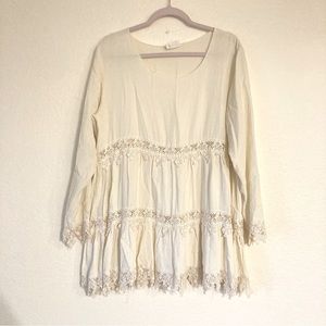 Rona vintage hippie flowy mini dress